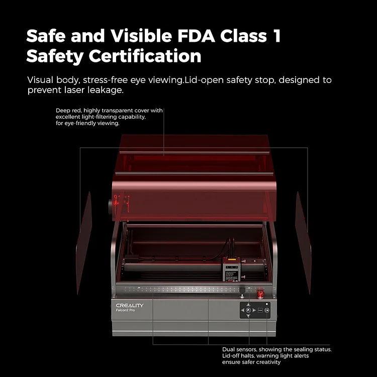 Creality Falcon2 Pro Enclosed Laser Engraver & Cutter 22W