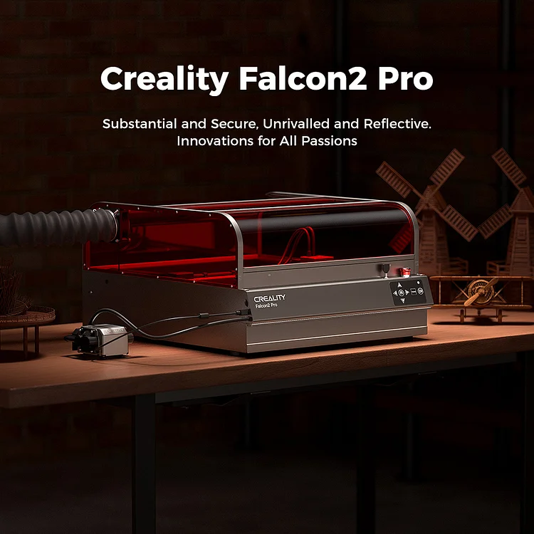 Creality Falcon2 Pro Enclosed Laser Engraver & Cutter 40W