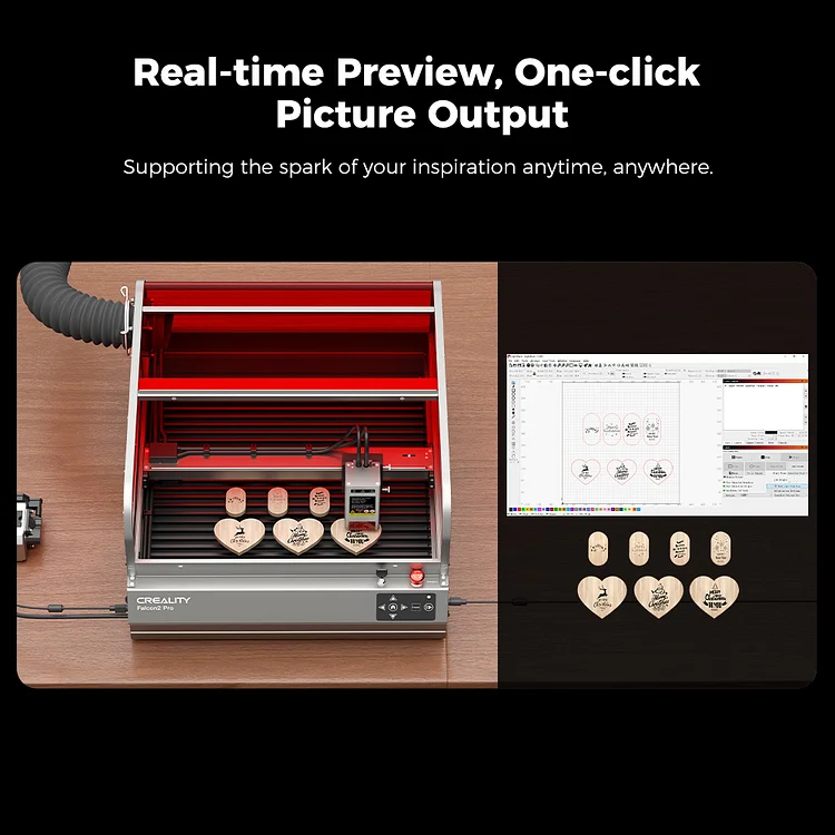 Creality Falcon2 Pro Enclosed Laser Engraver & Cutter 40W