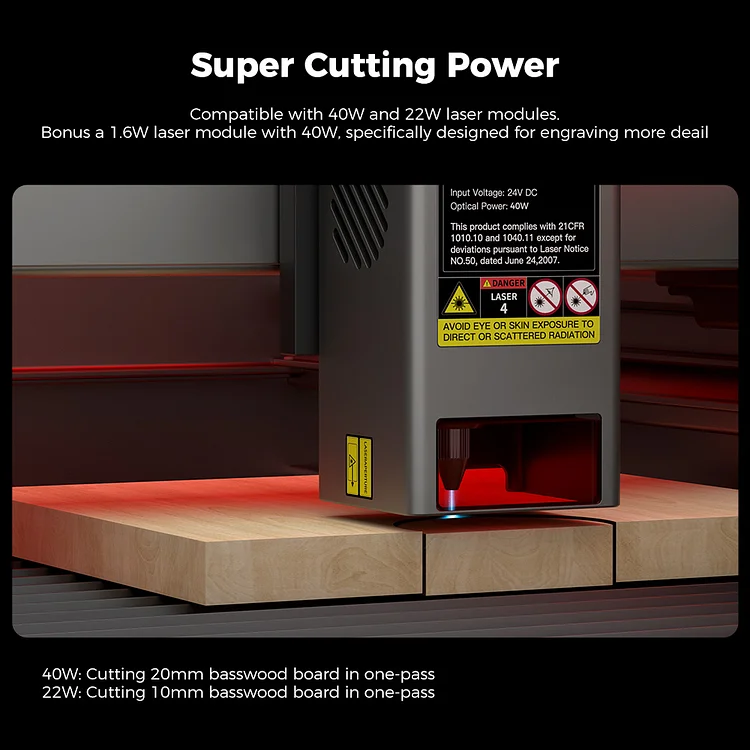 Creality Falcon2 Pro Enclosed Laser Engraver & Cutter 40W