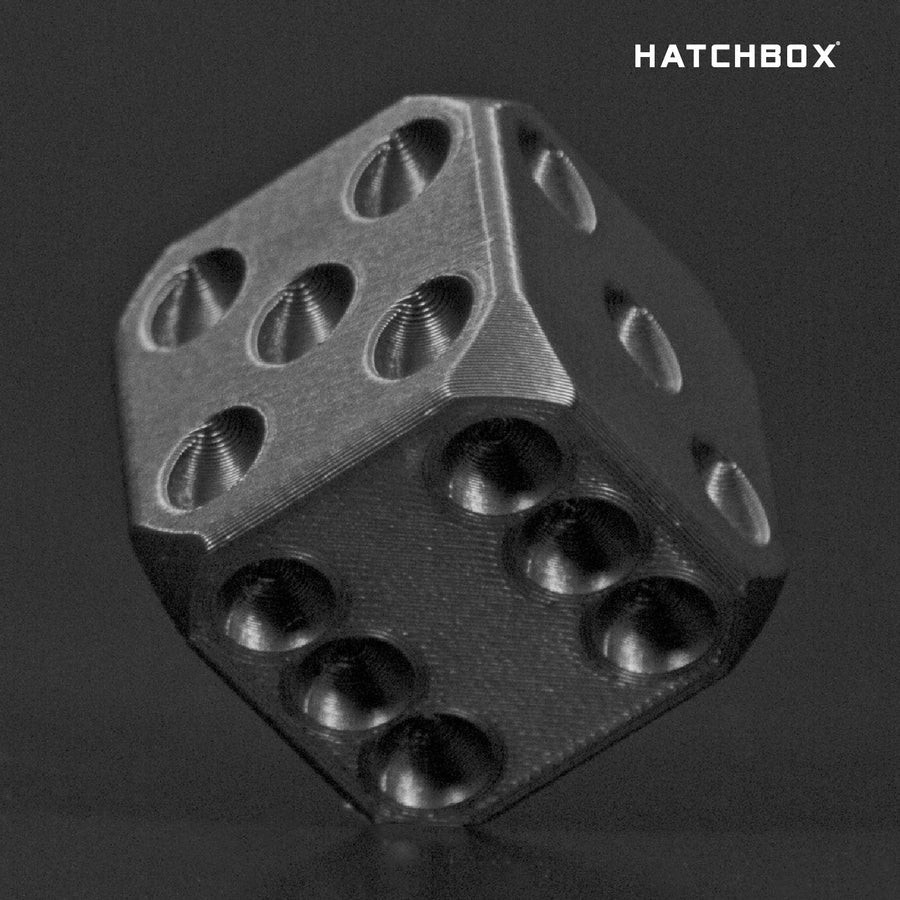 HATCHBOX BLACK PAINT FREE ABS FILAMENT - 1.75MM, 1KG SPOOL (5/10 Pack)