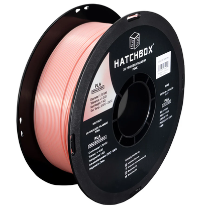 HATCHBOX METALLIC FINISH PINK PLA FILAMENT - 1.75MM, 1KG SPOOL (5/10 Pack)