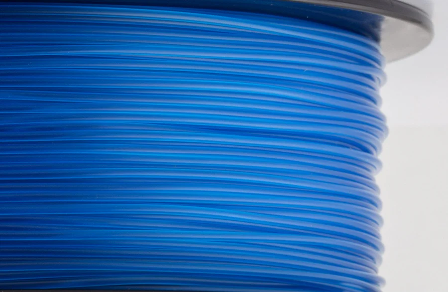 HATCHBOX TRANSPARENT BLUE PLA FILAMENT - 1.75MM, 1KG SPOOL (10 Pack)