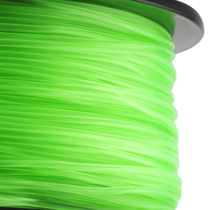 HATCHBOX TRANSPARENT GREEN PLA FILAMENT - 1.75MM, 1KG SPOOL (10 Pack)