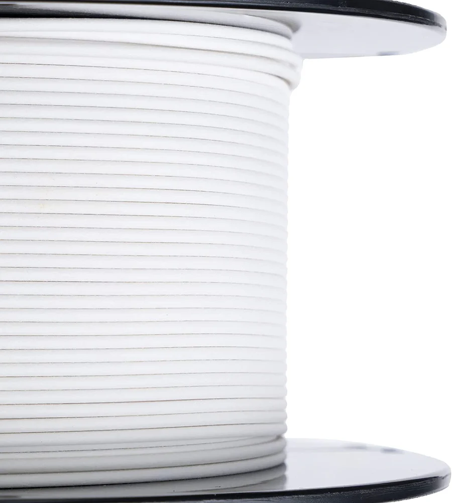 HATCHBOX WHITE MATTE PLA FILAMENT - 1.75MM, 1KG SPOOL (10 Pack)