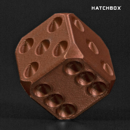 HATCHBOX BROWN PAINT FREE ABS FILAMENT - 1.75MM, 1KG SPOOL (5/10 Pack)